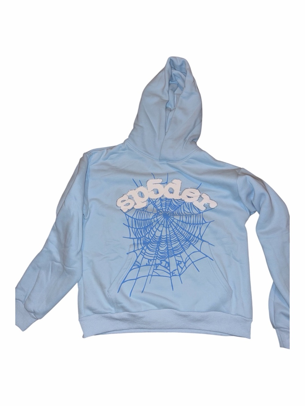 Light Blue Graphic Hoodie - Men's Sweater